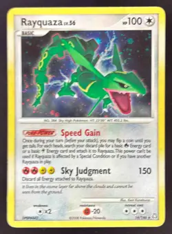 2008 Pokemon Diamond & Pearl Legends Awakened #14/146 Rayquaza Holo - Image 1