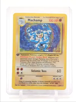MACHAMP 1999 POKEMON BASE SET 1ST EDITION RARE B 8/102 Q3735 - Image 1