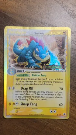 Feraligatr Delta Species 2/101 EX Dragon Frontiers Stamped Reverse Holo Pokemon - Image 1