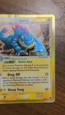 Feraligatr Delta Species 2/101 EX Dragon Frontiers Stamped Reverse Holo Pokemon - Image 3