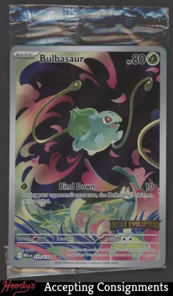 2025 Pokemon TCG Mega Evolution Stamped Promos #133 Bulbasaur IR SEALED - Image 1