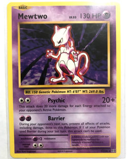 Pokemon TCG XY Evolutions Mewtwo Rare Non-Holo 51/108 NM/M Condition - Image 1