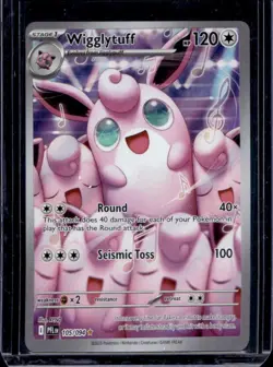 2025 Pokemon Phantasmal Flames Wigglytuff Illustration Rare #105/094 - Image 1