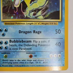 Pokemon Gyarados Base Set Holo Rare 6/102 English 1999 Wizards of the Coast - Image 4