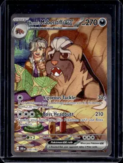 2025 Pokemon Destined Rivals Arven's Mabosstiff ex #235/182 - Image 1
