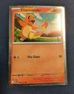 Pokemon Ascended Heroes Charmander - 020/217 - Cosmos Holo Swirl & Sticker Promo - Image 2