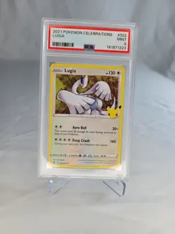 2021 Pokemon Celebrations Lugia Holo #022 PSA 9 Mint 25th Anniversary - Image 1