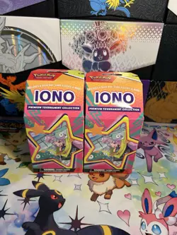 Lot Of 2 - Pokemon TCG Iono Premium Tournament Collection Box Factory Sealed - Image 1