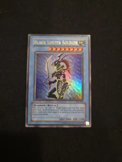 YUGIOH BLACK LUSTER SOLDIER SYE-024 LIGHT PLAY - Image 1