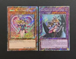 2024 YUGIOH RA03 1ST ED PLATINUM SECRET RARE DARK MAGICIAN GIRL NM BONUS SET - Image 1