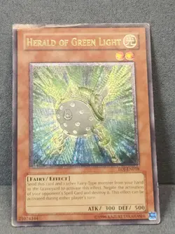 Yugioh Herald of Green Light EOJ-EN018 Ultimate Rare Heavy Play - Image 2