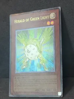 Yugioh Herald of Green Light EOJ-EN018 Ultimate Rare Heavy Play - Image 5