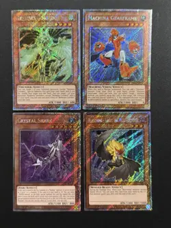 2024 YUGIOH RA03 1ST ED PLATINUM SECRET RARE CRYSTAL SHARK NM BONUS SET - Image 1