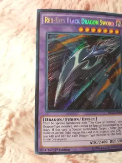 Yu-gi-oh! Red-Eyes Black Dragon Sword DRL2-EN012 Dragons of Legend 2 1st Edition - Image 2