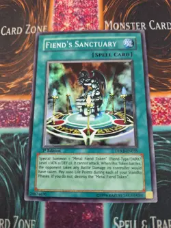Yugioh Fiend's Sanctuary DPKB-EN035 Super Rare 1st Edition Near Mint - Image 1