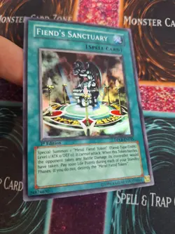 Yugioh Fiend's Sanctuary DPKB-EN035 Super Rare 1st Edition Near Mint - Image 2