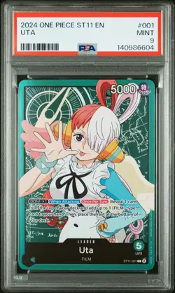 2024 ONE PIECE STARTER DECK ST11-UTA #001 UTA PSA 9 - Image 1