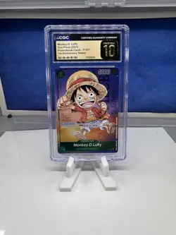 One Piece Monkey D. Luffy P-037 Promo 1st Anniversary Stamped CGC Pristine 10 - Image 1