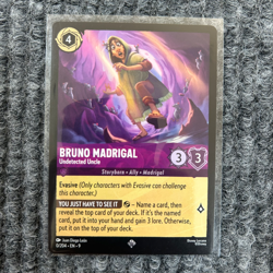 Disney Lorcana Fabled Bruno Madrigal Undetected Uncle 0/204 Super Rare NM - Image 1