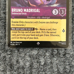 Disney Lorcana Fabled Bruno Madrigal Undetected Uncle 0/204 Super Rare NM - Image 4