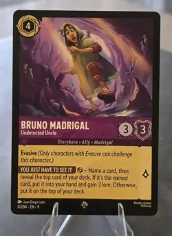 Bruno Madrigal - Undetected Uncle 0/204 Disney Lorcana Fabled Regular - Image 1