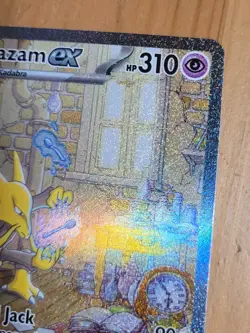 Pokemon TCG Alakazam ex 201/165 Special Illustration Rare Scarlet Violet 151 NM - Image 2