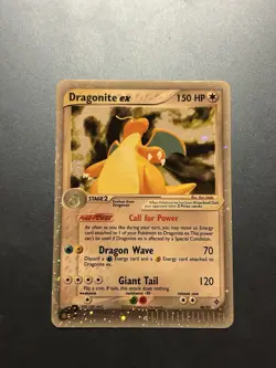 Pokemon TCG Dragonite Ex 90/97 Holo Swirls LP - Image 1