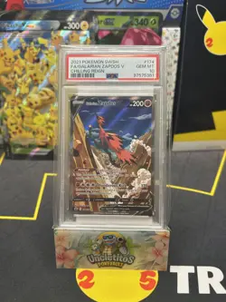 2021 POKEMON SWSH FA GALARIAN ZAPDOS V CHILLING REIGN 174 GEM MT PSA 10 - Image 1