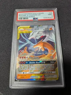 2019 Pokemon Reshiram & Charizard GX Holo Sun Moon Unbroken Bonds 20/214 PSA 9 - Image 1