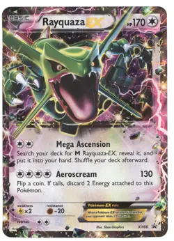 2015 Pokemon XY Black Star Promos Rayquaza EX (Jumbo Card) Holo Promo #XY66 - Image 1