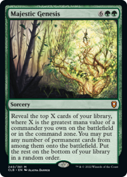 Majestic Genesis Commander Legends: Battle for Baldur's Gate NM CARD ABUGames - Image 1