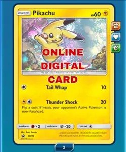 Pikachu SM98 BLACK STAR PROMO Pokemon TCG Online Digital Card PTCGO - SENT FAST - Image 1
