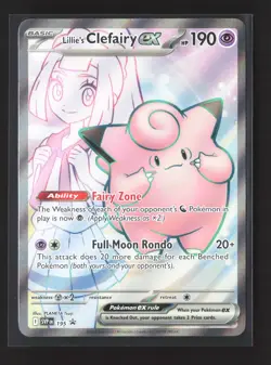 Pokemon SV: Scarlet & Violet Promo Cards #195 Holo Promo Lillie's Clefairy ex - Image 1