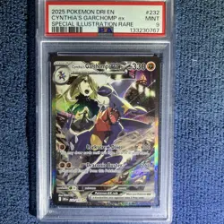 Cynthia's Garchomp EX 232/182 Destined Rivals Pokemon Rare Card NM PSA 9 - Image 1