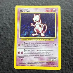 Mewtwo Holographic 10/102 Pokemon Card-HP - Image 1