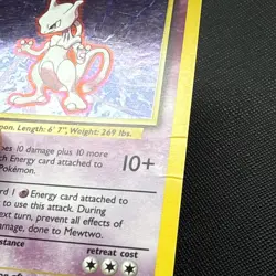 Mewtwo Holographic 10/102 Pokemon Card-HP - Image 3