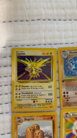 Pokemon Base Set Rare Holo TCG Cards! Gyarados 6 Machamp 8 Zapdos 16 - Image 2