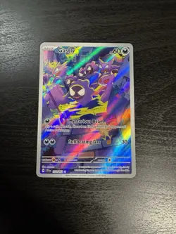 Pokemon TCG Gastly Illustration Rare IR Holo Card 177/162 Temporal Forces - Image 1