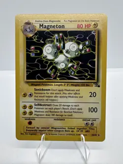 Magneton 26/62 - Fossil - Non Holo Rare - Pokemon Card NM/M Vintage - Image 1