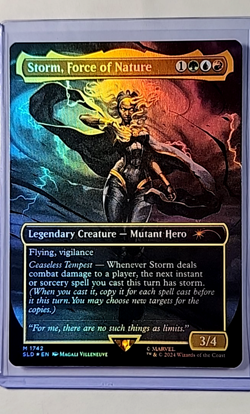 2024 MTG Magic the Gathering Secret Lair Foil #1742 Storm Force of Nature X Men - Image 1