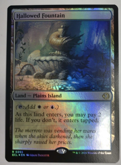 MTG Hallowed Fountain FOIL Lorwyn Eclipsed - Image 1