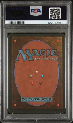1995 MAGIC THE GATHERING 4TH EDITION VERDURAN ENCHANTRESS PSA 7 - Image 2