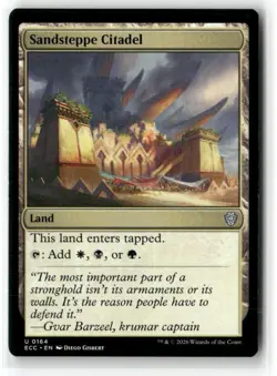 Sandsteppe Citadel Commander: Lorwyn Eclipsed NM Regular Magic MTG - Image 1