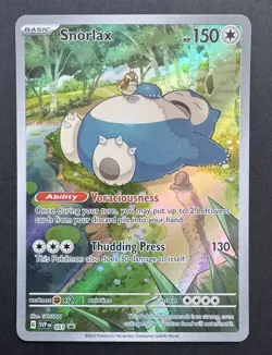 Snorlax SVP 051 SV 151 ETB Pokemon Black Star Promo Scarlet And Violet NM - Image 1