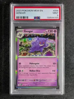 2023 Pokemon GENGAR #094/165 Scarlet & Violet 151 Holo Rare English PSA 9 - Image 1