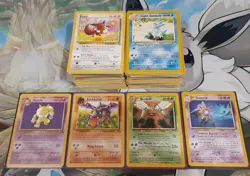 275 Vintage Pokemon Card Bundle. Includes 4 Rares. LP-MP TCG Lot - Image 1