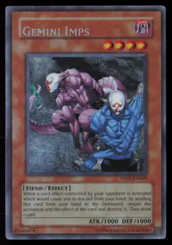 Yugioh Gemini Imps PP01-EN005 Secret Rare NM - Image 1