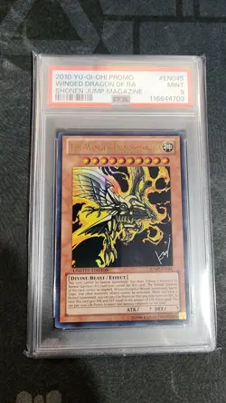 The Winged Dragon of Ra Limited Edition Jump Promo Holo Rare Yugioh PSA 9 Mint - Image 1