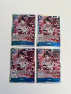 One Piece CCG Nami OP11-054 SR PLAYSET X4 - Near Mint! - Image 1