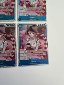 One Piece CCG Nami OP11-054 SR PLAYSET X4 - Near Mint! - Image 5
